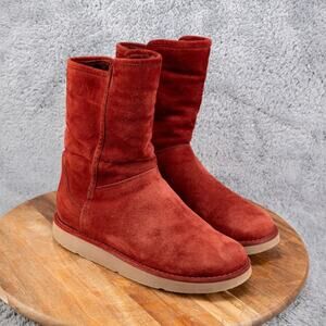 Ugg Italian Luxe Collection Abree Short Shearling Boots 1009250 Women's Size 6